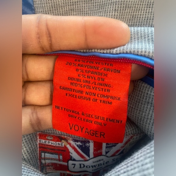 7 DOWNIE ST Voyager Grey Knit Sport Coat in Grey Size 44R NWOT - Picture 7 of 12